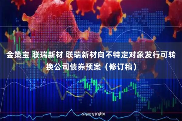 金策宝 联瑞新材 联瑞新材向不特定对象发行可转换公司债券预案（修订稿）