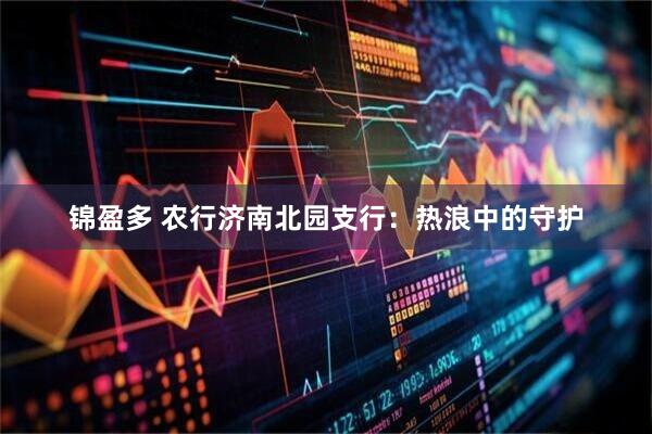 锦盈多 农行济南北园支行：热浪中的守护