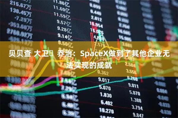 贝贝查 大卫・乔治：SpaceX做到了其他企业无法实现的成就